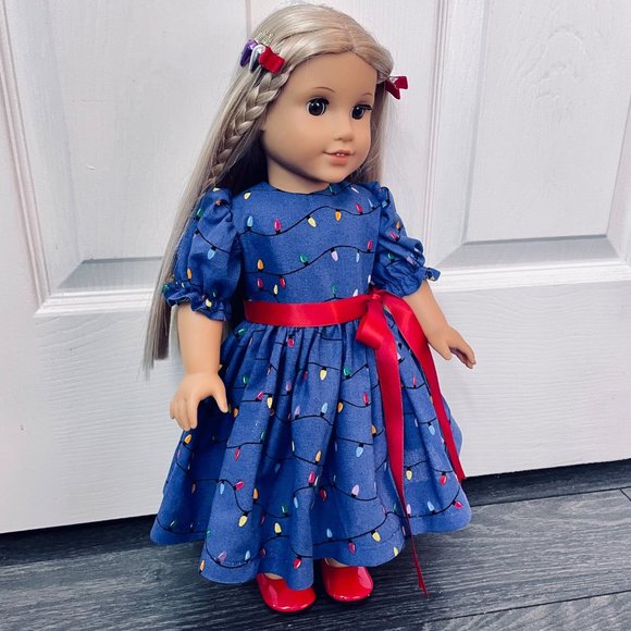 Handmade Other - Doll Clothes Christmas Lights Dress fits American Girl and 18” Dolls